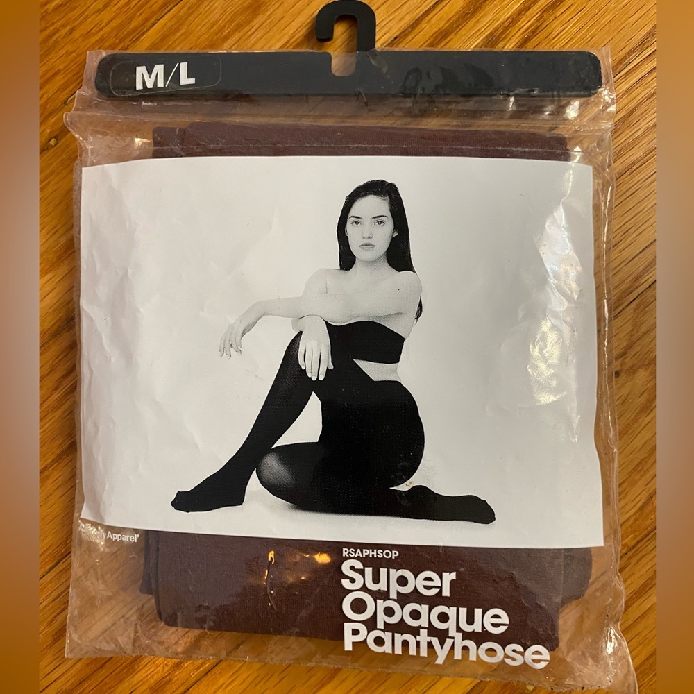 American Apparel New Super Opaque Tights Truffle Color size M/L